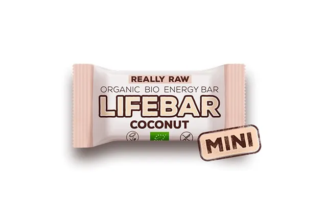 Lifebar Mini Coconut Raw Økologisk - 25 Gram