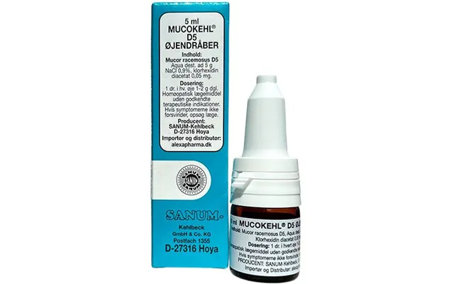 Mucokehl Øjendråber D5 - 5 Ml
