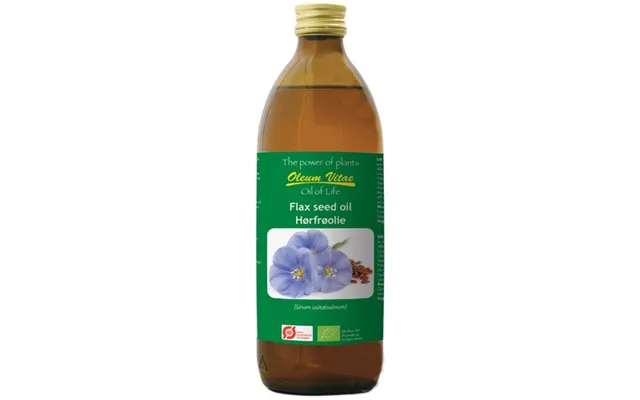 Oil Of Life Ren Hørfrø Økologisk I Glasflaske - 500 Ml