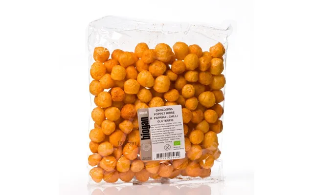 Poppet Hirsekugler Let Krydret Økologisk, Glutenfri - 75 Gram