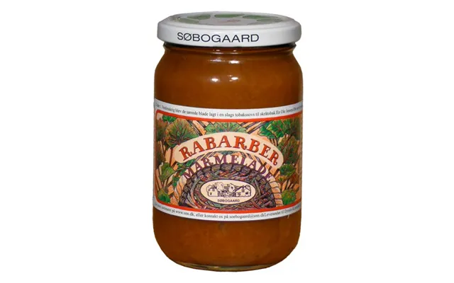 Rabarbermarmelade Økologisk - 400 Gram