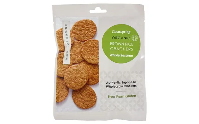 Rice Cracker Sesame Økologisk - 40 Gr