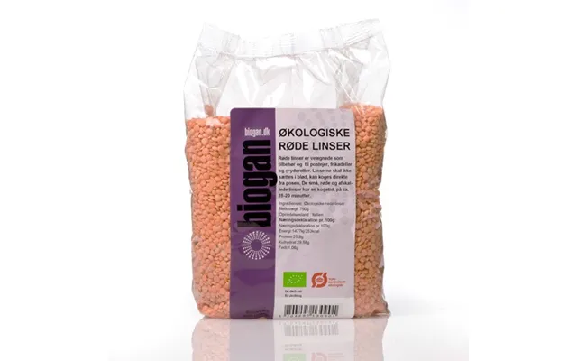 Røde Split Linser Økologisk - 750 Gr
