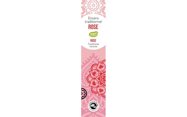 Rose Indisk Røgelse - 20 Styk