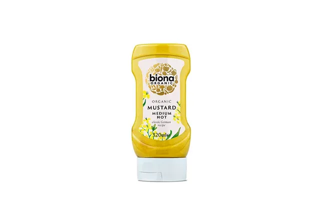 Sennep Medium Hot Squeezy Økologisk - 300 Ml