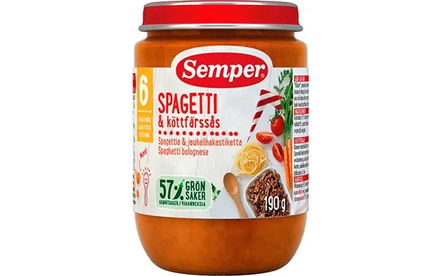Spaghetti Bolognese 6 Mdr. - 190 Gram