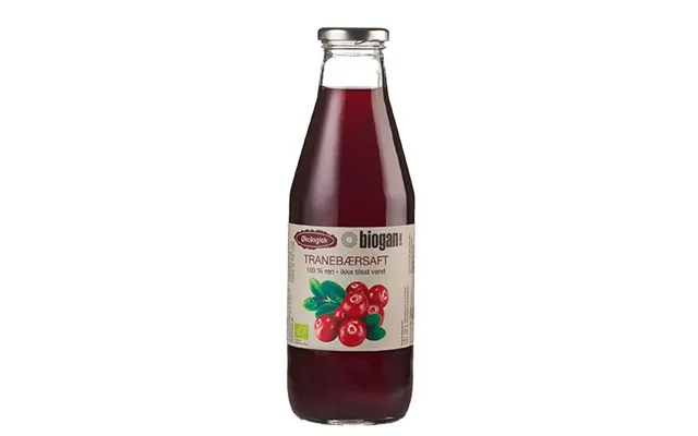 Tranebærsaft 100% Ren Saft Økologisk - 750 Ml