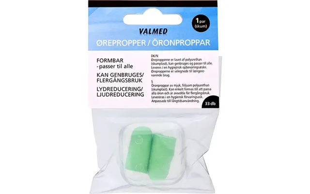 Valmed Ørepropper 1 Par - 1 Pakke