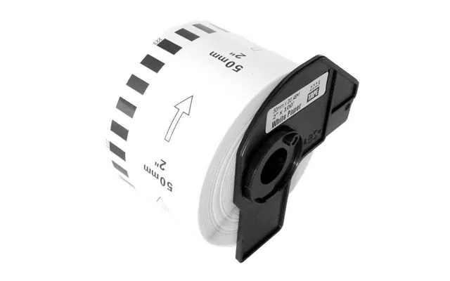 Dk22223 Rulle Kontinuerlige Papir Etiketter - 5cm X 30,5m