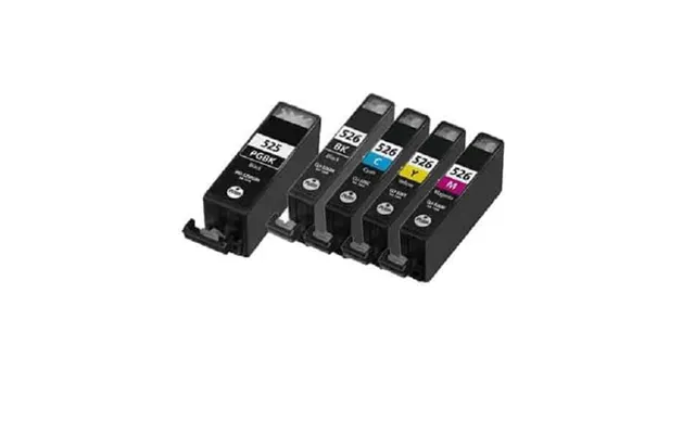 Sæt Canon Pgi-525 Cli-526 - 5 Farver Pbk-bk-c-m-y