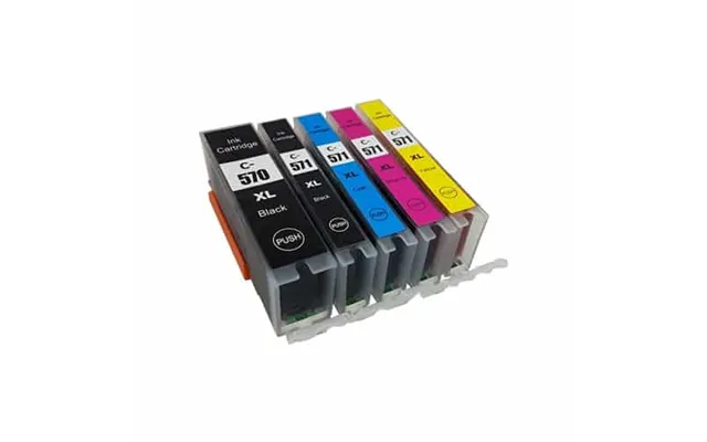 Sæt Canon Pgi-570xl Cli-571xl - 5 Farver Pbk-bk-c-m-y