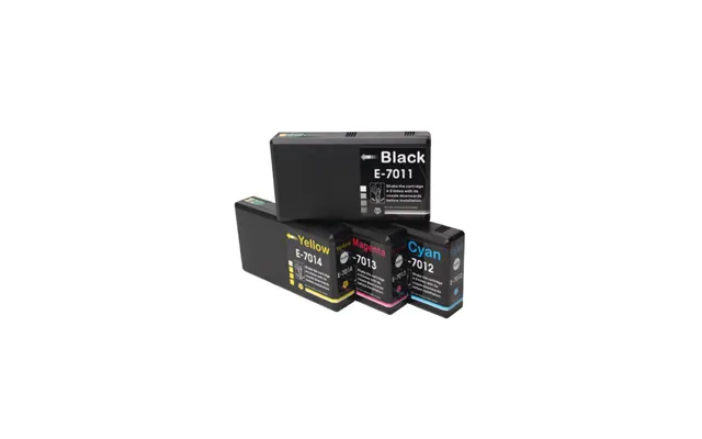Sæt Epson T7011-t7014 4 Farver Bk-c-m-y Kompatibel Epson T7011-t7014 207 Ml