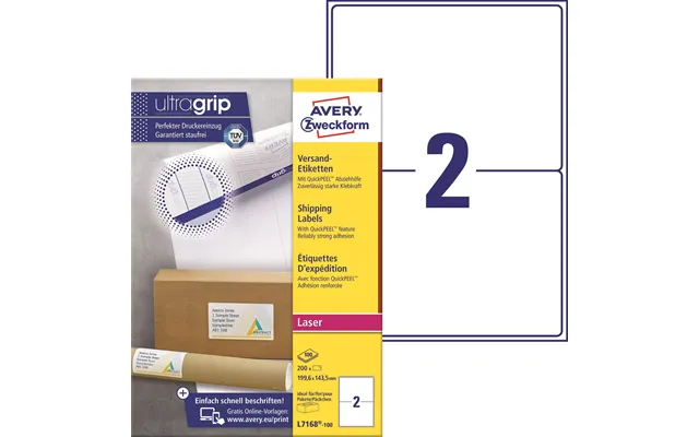 Avery L7168-100 Forsendelsesetiketter 199,6x143,5mm Qp Ug 2