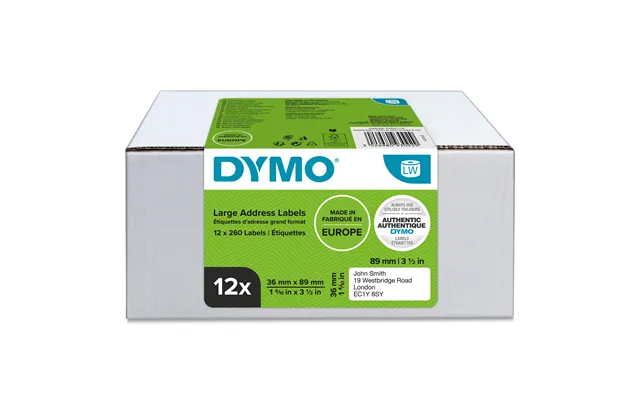 Labelwriter 36mm X 89mm Std. Address Labels 12 Pack