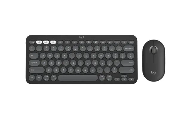 Pebble 2 Combo Wireless Keyb Mouse - Tonal Graphite Nordic
