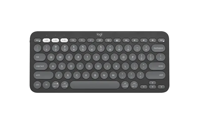 Pebble Keys 2 K380s Wireless Keyb - Tonal Graphite Nordic