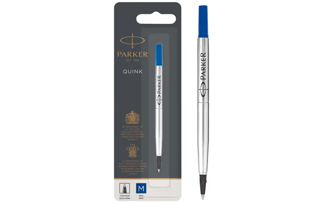 Refill Rollerball Quink M Tip Blue Ink Blister