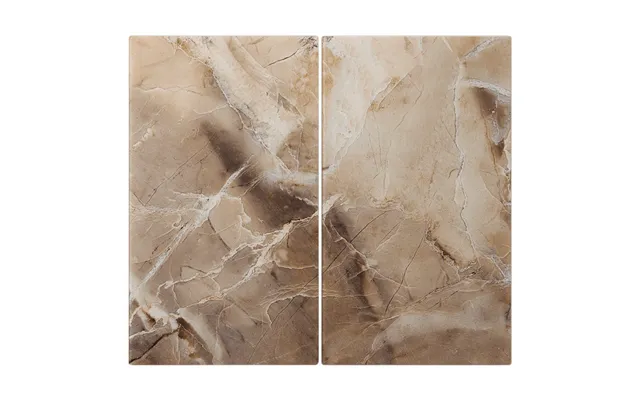 Skærebrætter I Hærdet Glas - Beige Marmor