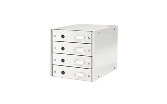 Skuffekabinet Click&store 4 Skuf Hvid