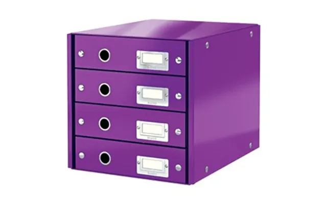 Skuffekabinet Click&store 4 Skuf Wow Lilla