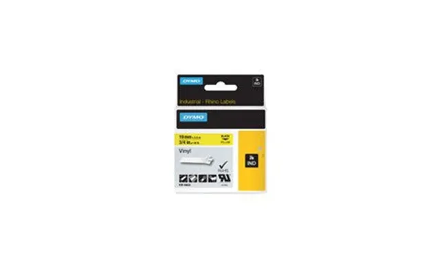 Tape Rhino 19mmx5,5m Vinyl Black Yellow