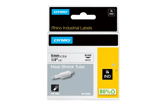 Tape Rhino 6mmx1,5m Shrink Tube Bl Whi