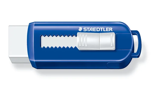 Viskelæder Pvc Frit M Skub Funktion Blå Hvid