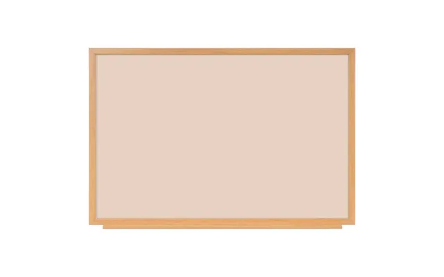 Whiteboard Med Mdf-ramme I Egetræslook - Beige