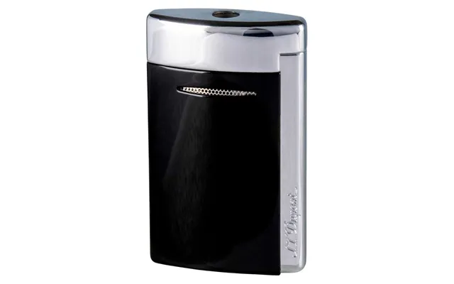 Dupont Minijet 3 Sort Polished - Kvalitets Jet Lighter & Stormlighter S