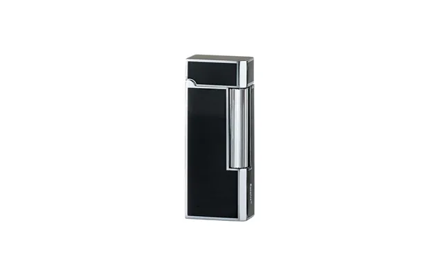 Eurojet Milano Flint Lighter I Krom Og Sort Farve