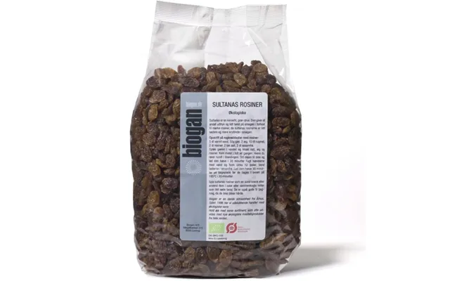 Biogan - Økologiske Sultanas Rosiner 1kg