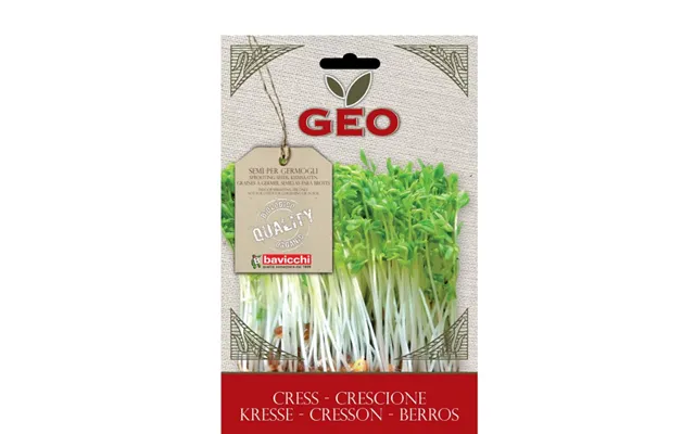 Geo Greens - Økologisk Karse Til Spiring 35g