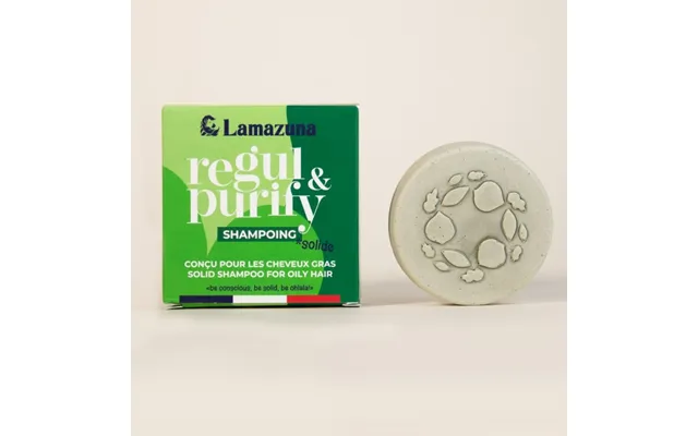 Lamazuna - Økologisk Shampoobar Til Fedtet Hår Med Spirulina Powder Karolin & Montmorillonit Lermineraler