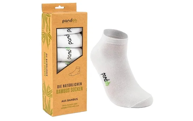 Pandoo - Hvide Low Cut Bambus Sokker I Str. 35-38
