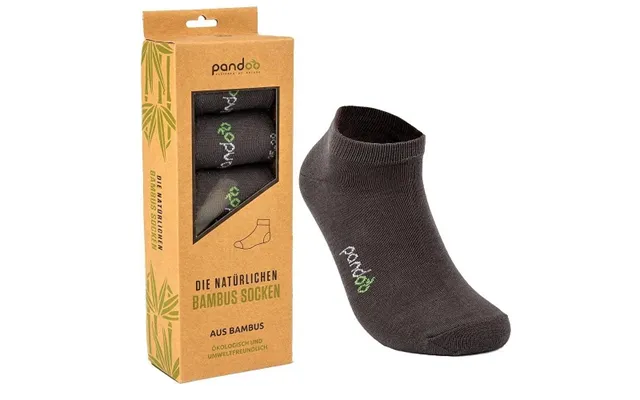 Pandoo - Koksgrå Low Cut Bambus Sokker I Str. 35-38 product image
