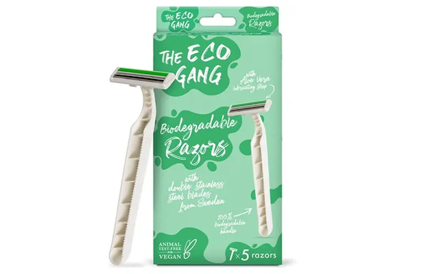The Eco Gang - 5-pak Bionedbrydelige Barberskraber