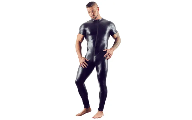 Overall I Wetlook Med 3-vejs Lynlås