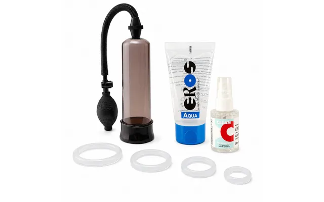 Pump & Hold - Performance Starter-sæt Med Penispumpe, 4 Penisringe, Glidecreme Og Toy Cleaner
