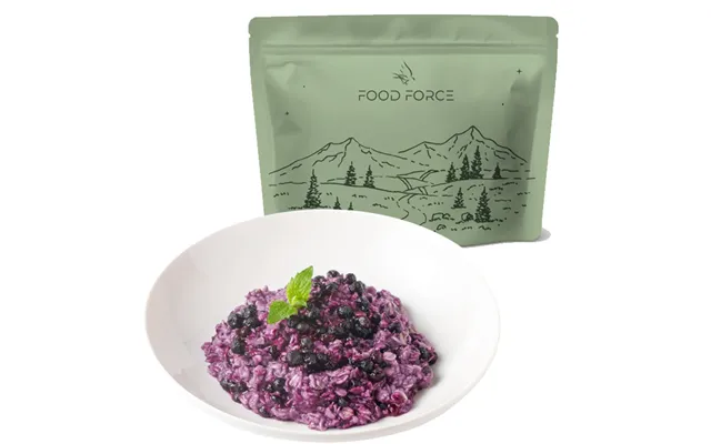 Food Force Havregrød M Blåbær 100g 372 Kcal - Mad