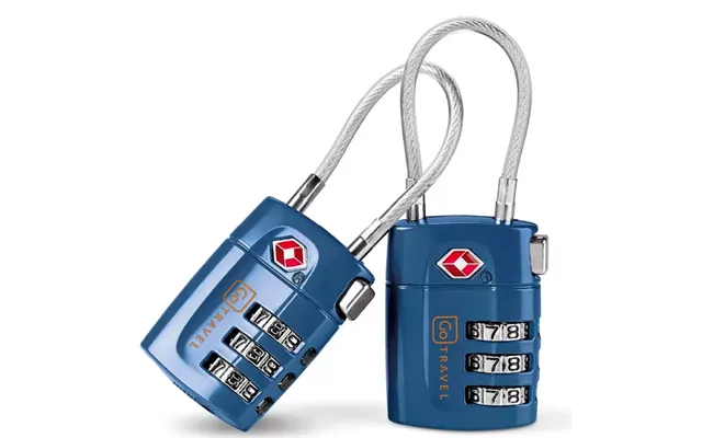 Go Travel Combi Cable Twin Padlocks Tsa - Små Tasker, Punge, Tilbehør