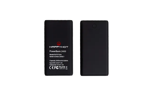 Happyhot 2 Stk. Powerbanks Til Varmesokker 2.400 Mah - Batteriopvarmet Beklædning