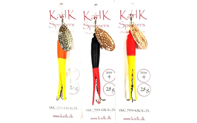 Karlk Flying C Skjern Å 2x Strong, Str. 4 28 G-fl.orange Fl.gul Sølv - Kondomspinner