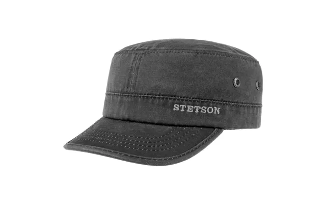 Stetson Army Cap Upf80 , Black-m - Sixpence