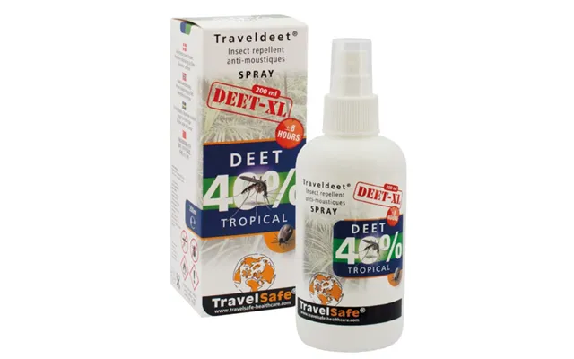 Travelsafe Deet 40% Moskitospray, 200ml - Myggebeskyttelse