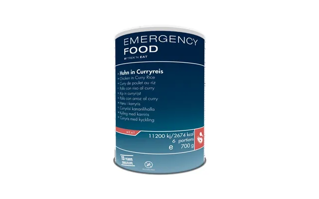 Trek'n Eat Emergency Food Kylling I Karry M. Ris 6 Port. - Mad