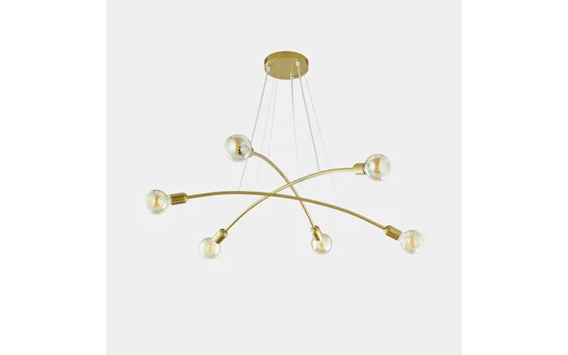 Tk Lighting Helix 6-pendel Messing