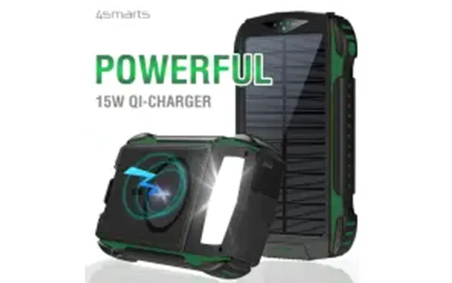 4smarts Solar Power Bank Rugged Titanpack Ultimag 20000mah Green