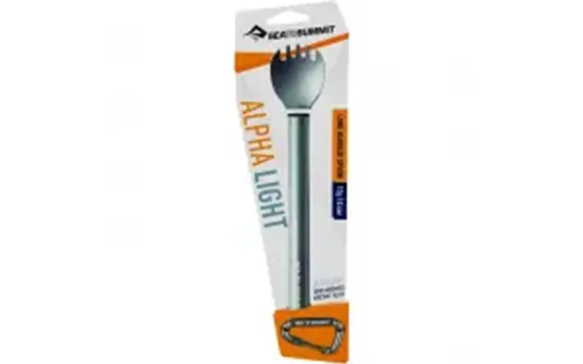 Alphalight Long Handled Spork - Grey Anodised