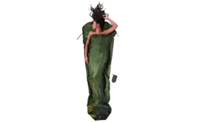 Cocoon Mummyliner,100% Silk, Dark Olive Green - Lagenpose