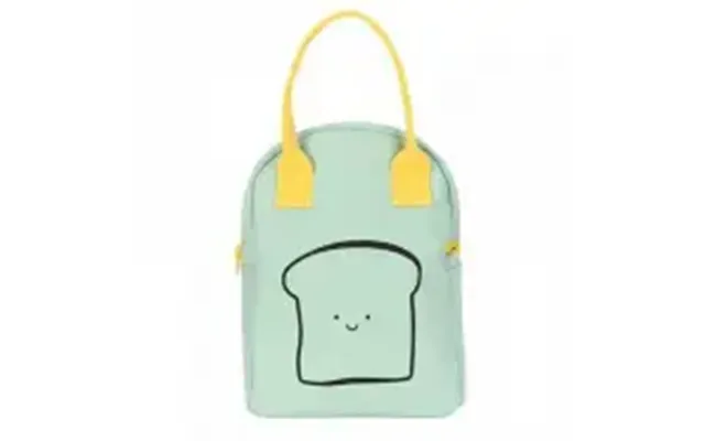 Fluf Zipper Lunch Bag - Happy Bread Mint